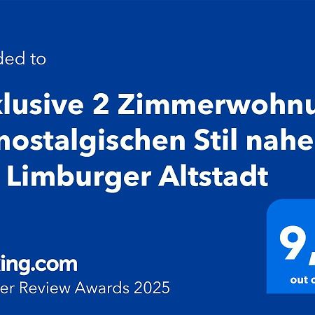 Exklusive 2 Zimmerwohnung Im Nostalgischen Stil Nahe Der Limburger Altstadt ลิมบวร์ก อัน แดร์ ลาน ภายนอก รูปภาพ